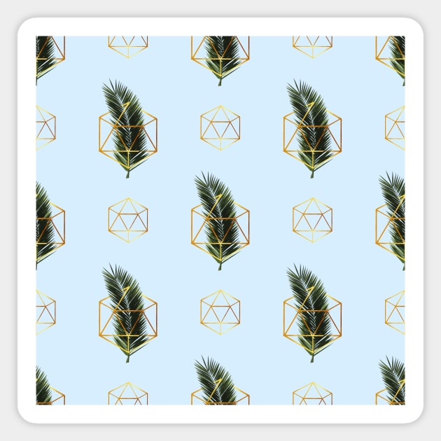 Magic Palm Fronds Sticker by StudioGrafiikka